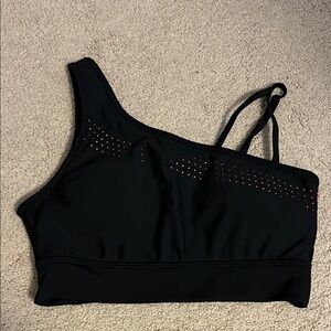 BuffBunny Black and Pink Sports Bra